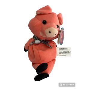 Avon Kids Full O' Beans Pig Piggie Bean 8" Plush with tags